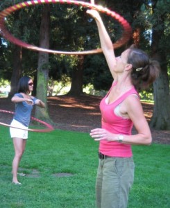 hoop dance outside