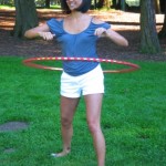 hoop dancer in park